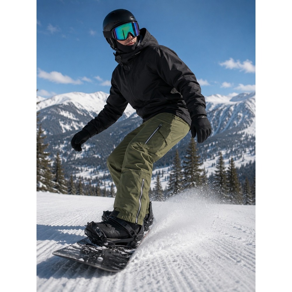 Burton [ak] Cyclic GoreTex 2L Men's Snow Ski Pants Olive Green Size Large